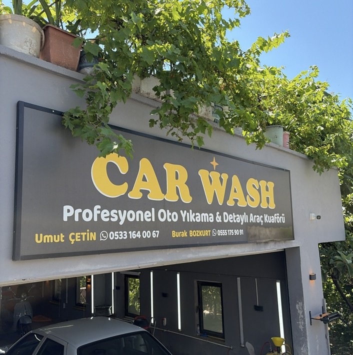 Burak Car Wash dış cephe ve hizmet alanı